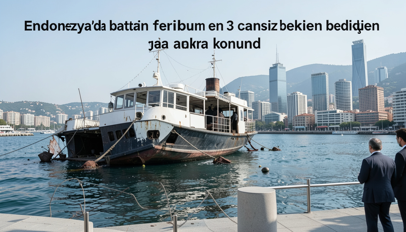 Endonezya'da batan feribotun enkazında 3 cansız beden daha bulundu