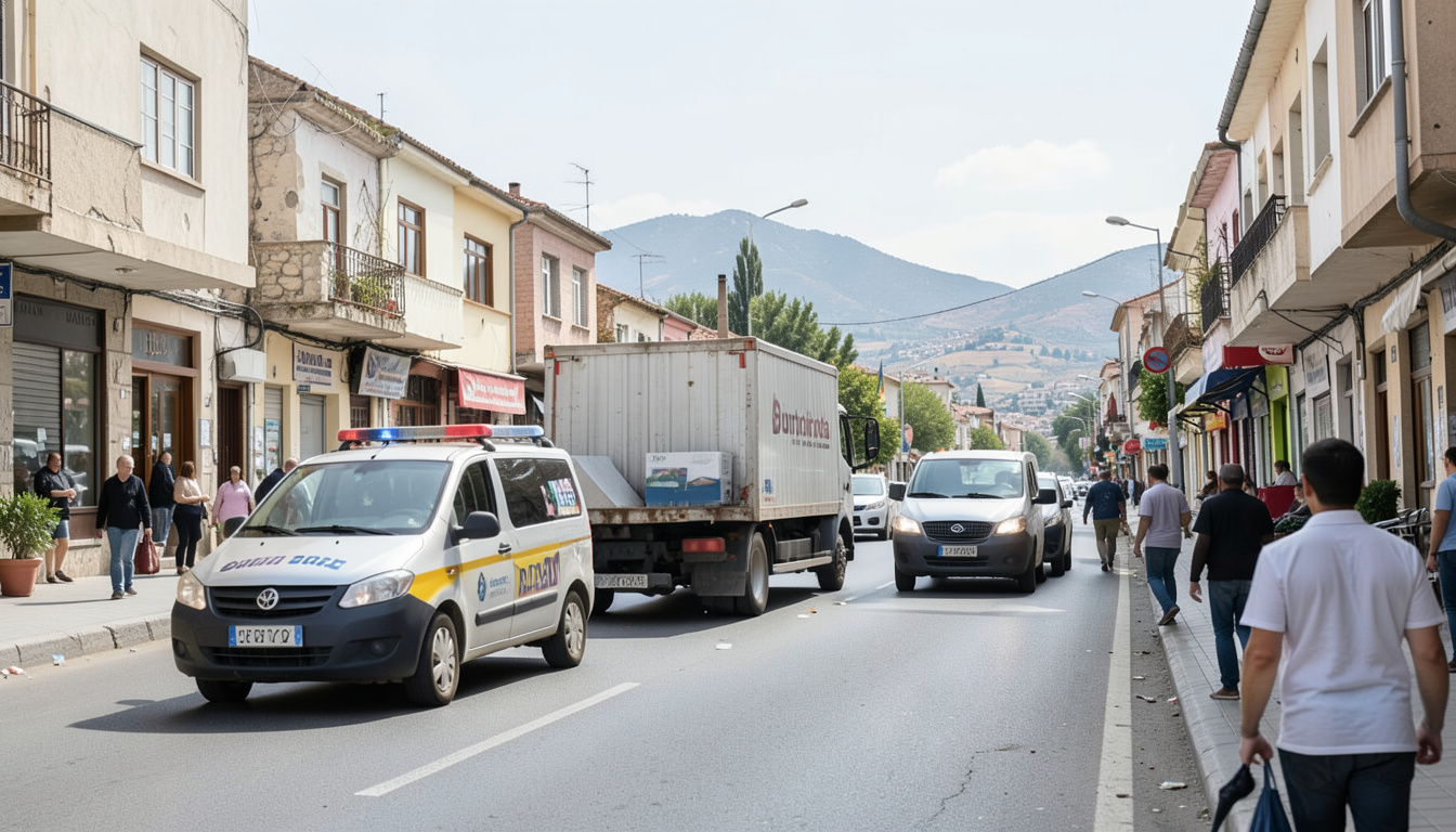 Burdur'da taksi trafik römorkuna çarptı: Sürücü yaralı