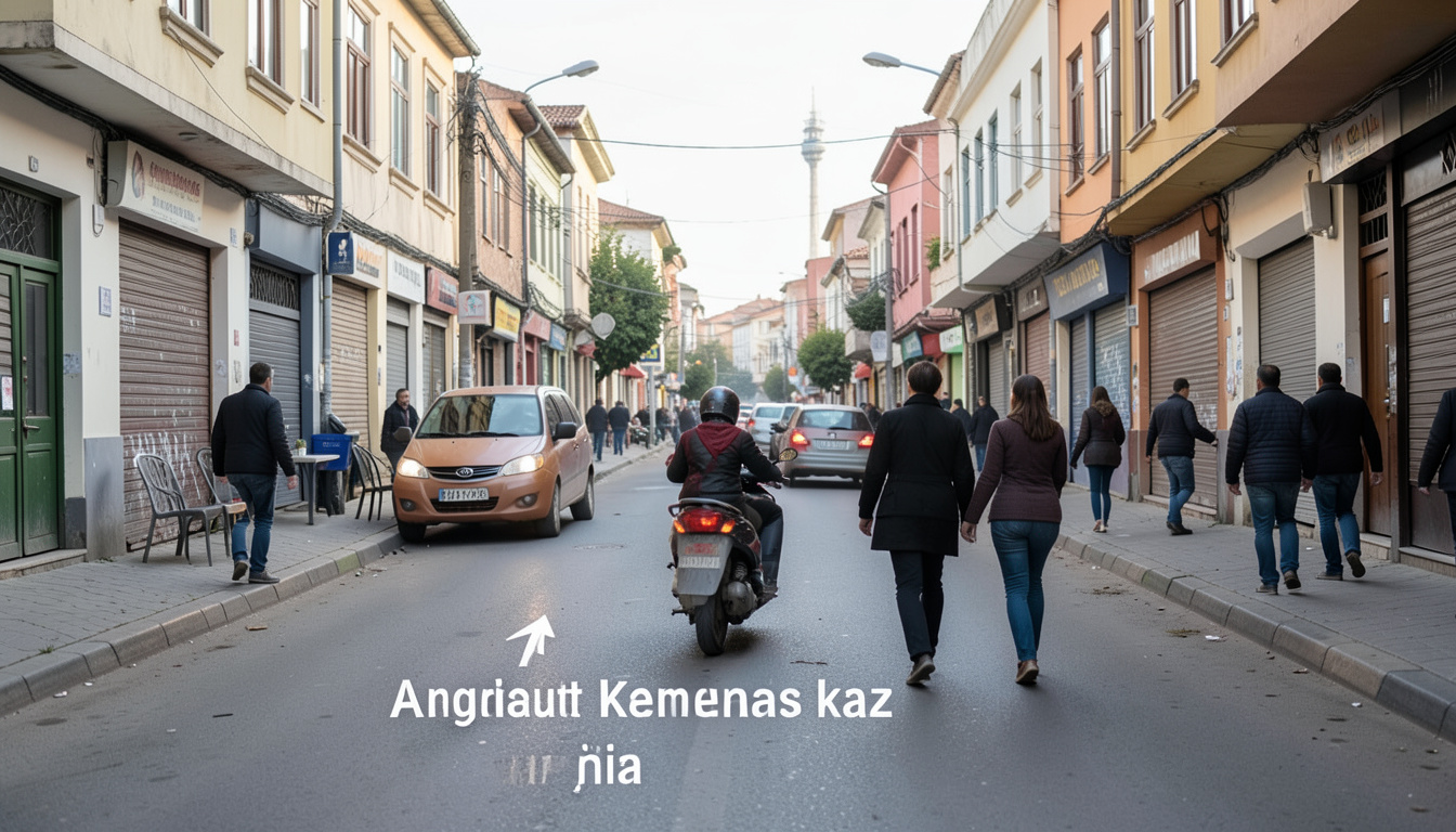 Ankara'da motosikletin yayaya çarptığı kaza kameraya yansıdı