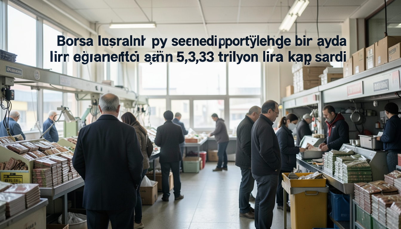 Borsa İstanbul pay senedi portföylerinde bir ayda 5,33 trilyon lira kayıp yaşandı