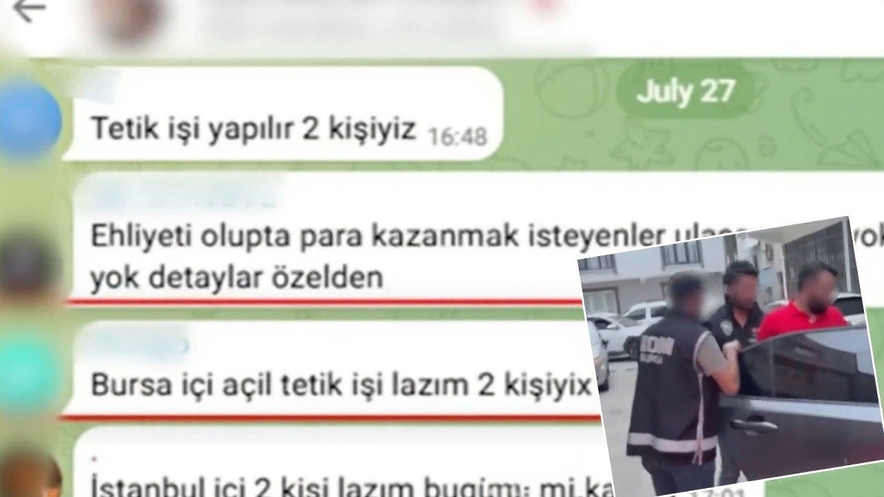 Bursa'da sanal medya üzerinden suç pazarlığı yapan 10 şüpheli yakalandı