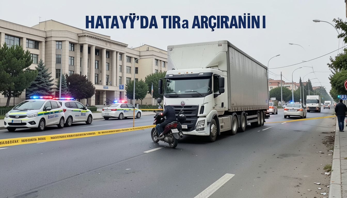 Hatay'da TIR'a çarpan motosikletin sürücüsü ağır yaralandı