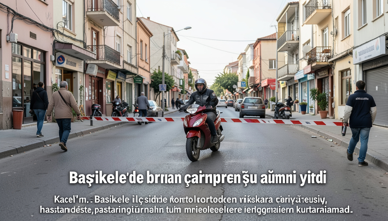 Başiskele'de bariyere çarpan motosikletin sürücüsü yaşamını yitirdi