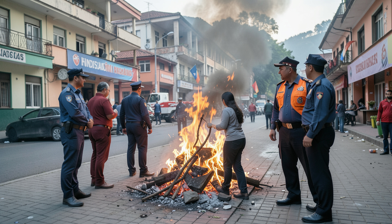 Hindistan'da mangala yanlış sıvı dökülmesi sonucu bir kadın ağır yaralandı