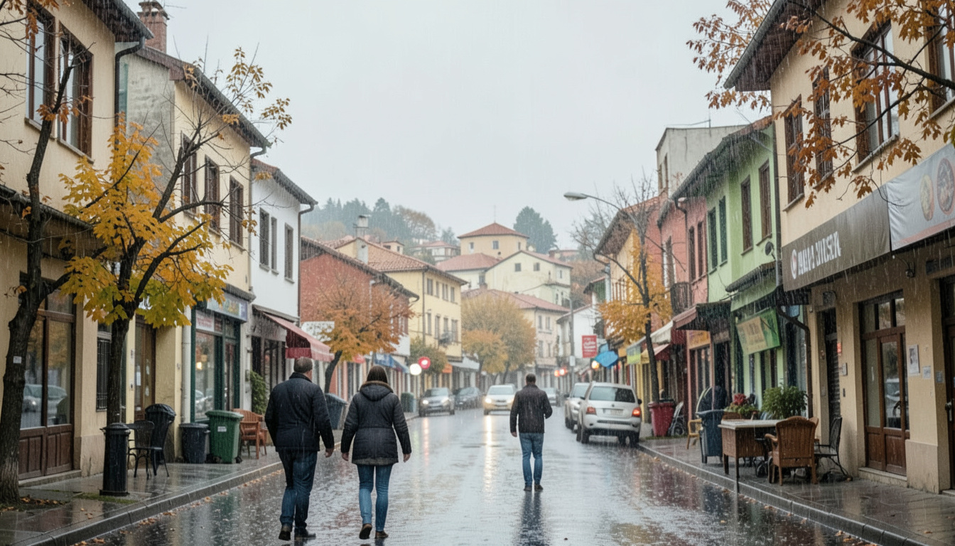 Samsun'da üç gündür etkili olan yağışlar hava sıcaklığını düşürdü