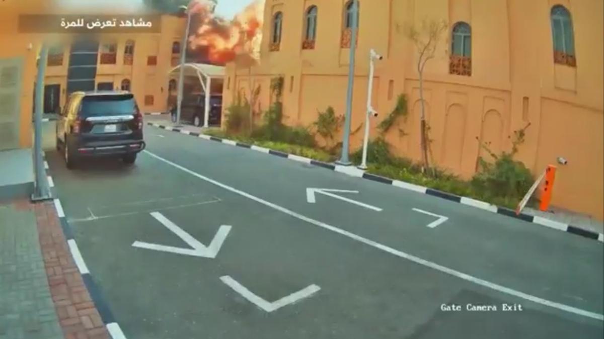 Katar medyası İsrail'in Doha'daki Hamas heyetine saldırı görüntülerini paylaştı