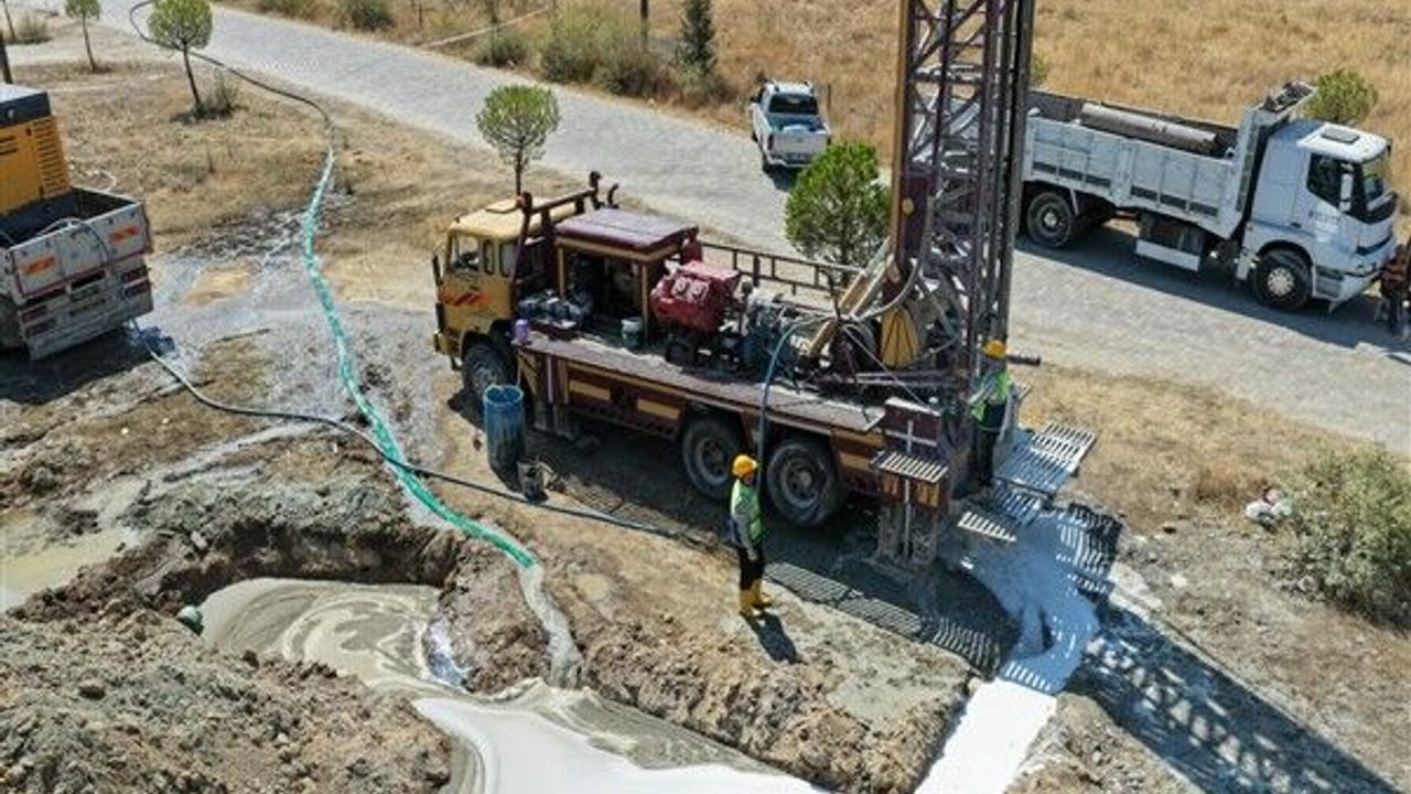 Aydın'da yeni su kaynaklarını tespit etmek için sondaj çalışmaları yapılıyor