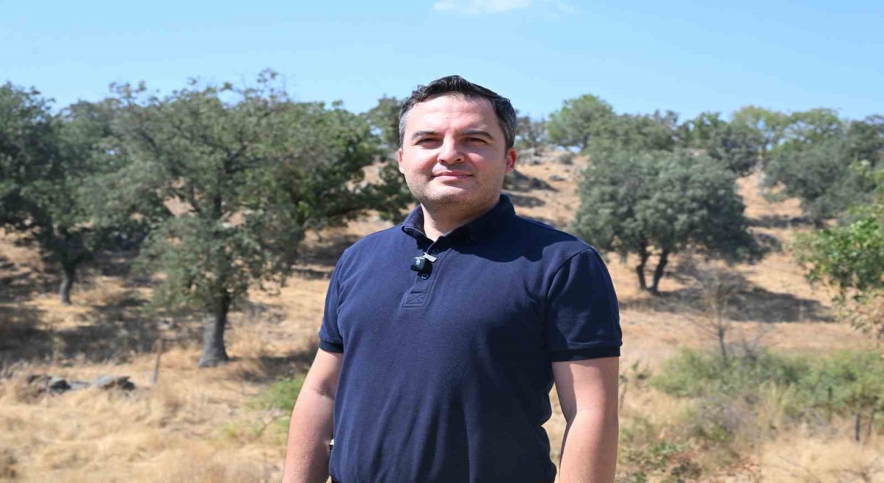 Manisa'da yıldırım düşmesi sonucu çıkan yangın tankerle önlendi