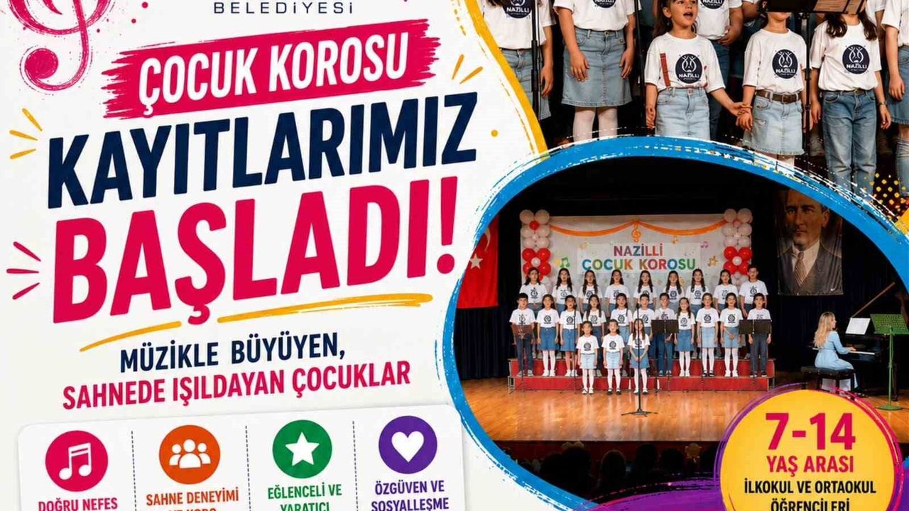 Nazilli Belediyesi çocuk korosu için yeni dönem kayıtlarını başlattı