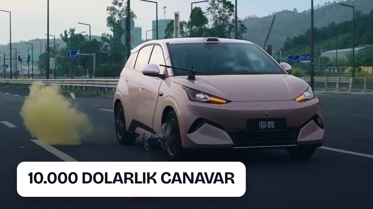 BYD'nin yeni Seagull modeli 140 km hızda lastik patlatma testini geçti