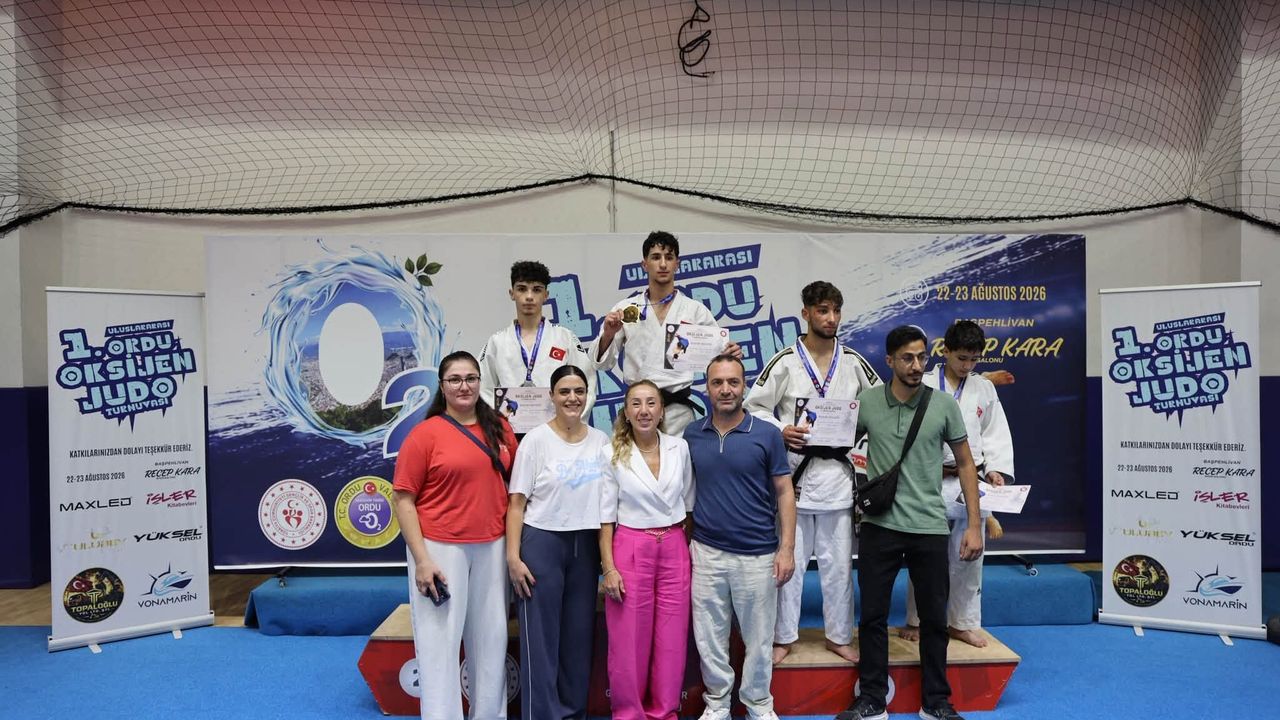 Ordu'da düzenlenen uluslararası judo turnuvası tamamlandı