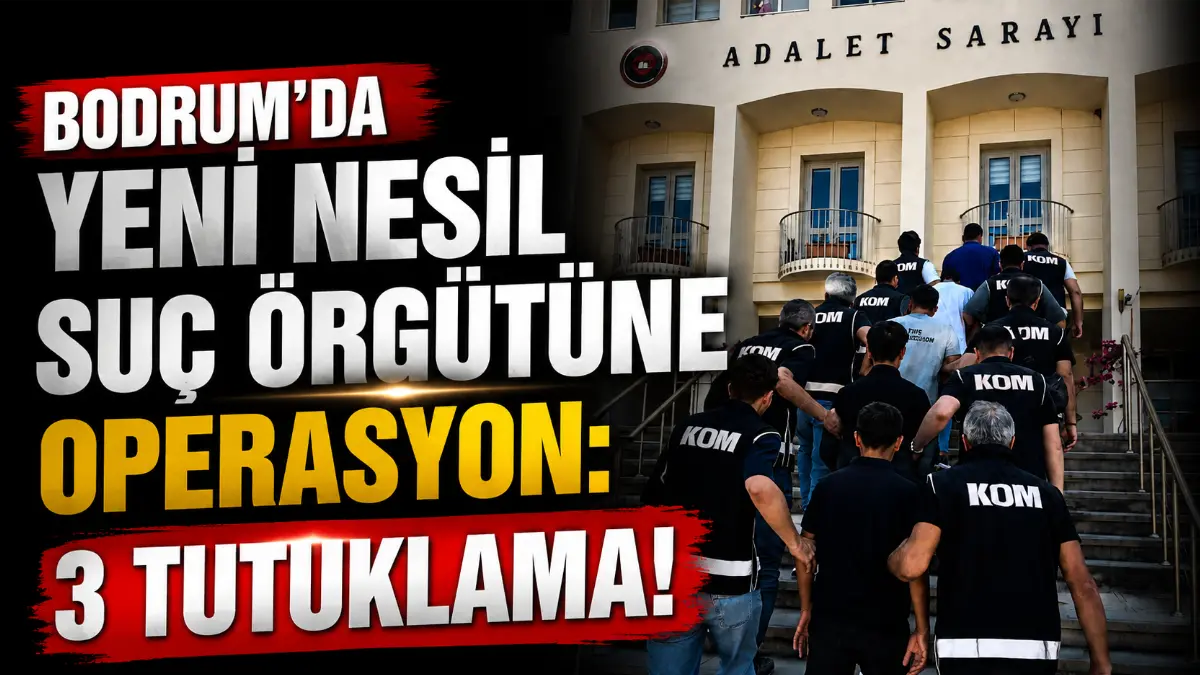 Bodrum'da yabancı hat üzerinden tehdit iddiasıyla 3 şüpheli tutuklandı