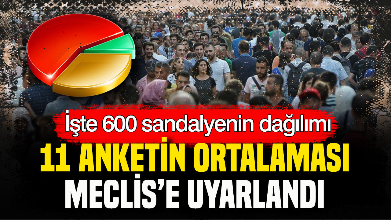 Ağustos ayı anket ortalamalarına göre milletvekili dağılımı açıklandı