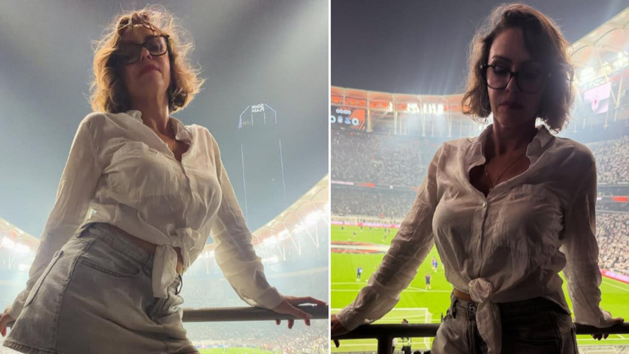 Karolin Fişekçi Beşiktaş-Crystal Palace maçını tribünden takip etti
