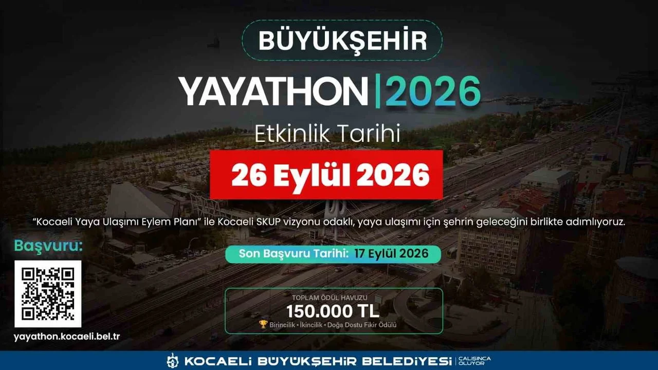 Kocaeli'de yaya ulaşımına yönelik projeler için 150 bin TL ödüllü yarışma