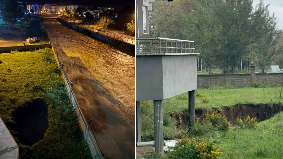 Yalova'da sağanak sonrası 5 katlı bina tahliye edildi