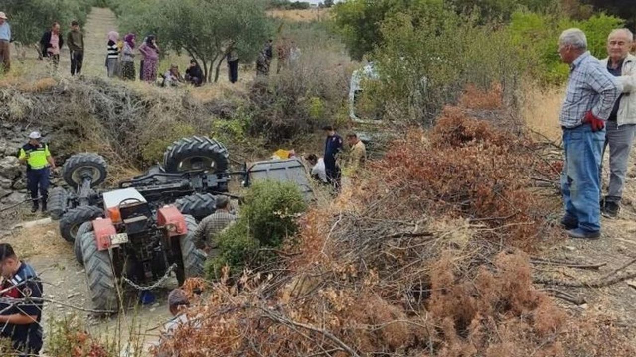 İzmir Tire'de traktör devrildi: Bir kişi öldü, bir kişi yaralandı