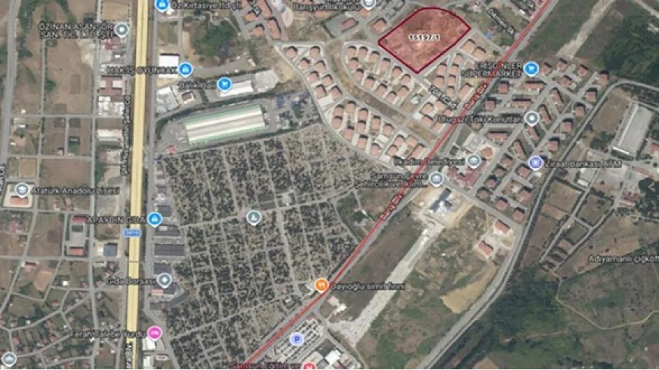 SGK Samsun'daki 6 arsayı 1 milyar 196 milyon TL değerle ihaleye çıkarıyor