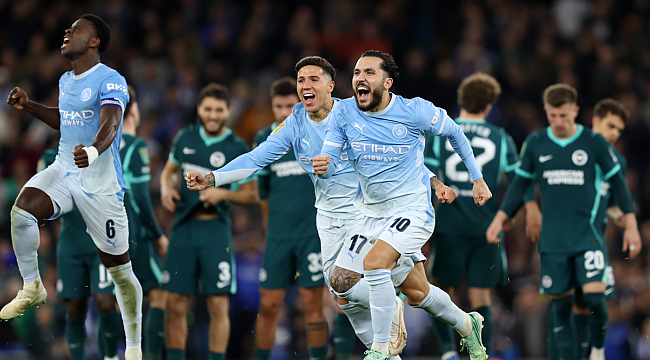 Manchester City ve Brighton Premier Lig'de karşı karşıya geliyor