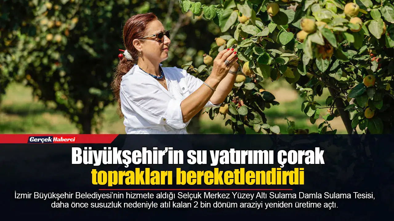 Selçuk'ta 15,5 milyon liralık sulama tesisi 2 bin dönüm araziyi üretime açtı