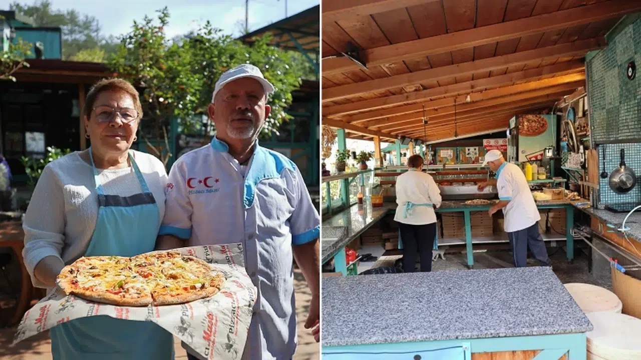 İsveç'ten dönen emekli çiftin Çorum'daki pizzacısı Türkiye geneline yayıldı