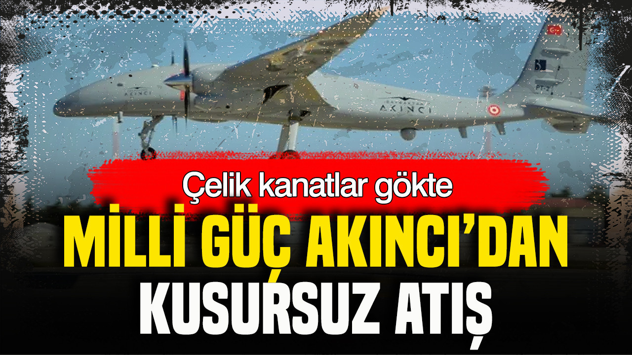 Bayraktar AKINCI İHA-122 füzesiyle denizdeki hedefi tam isabetle vurdu