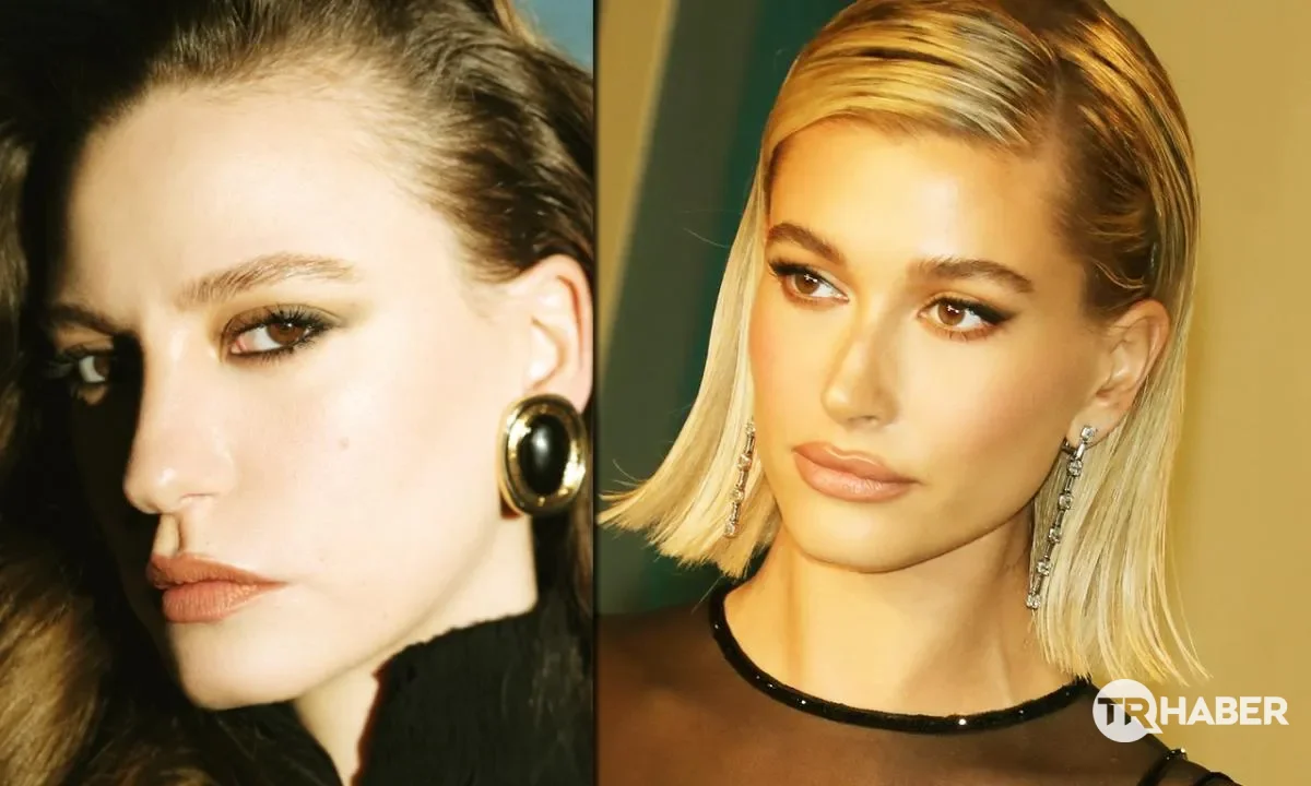 Serenay Sarıkaya ve Hailey Bieber Paris Moda Haftası'nda aynı kombini giydi