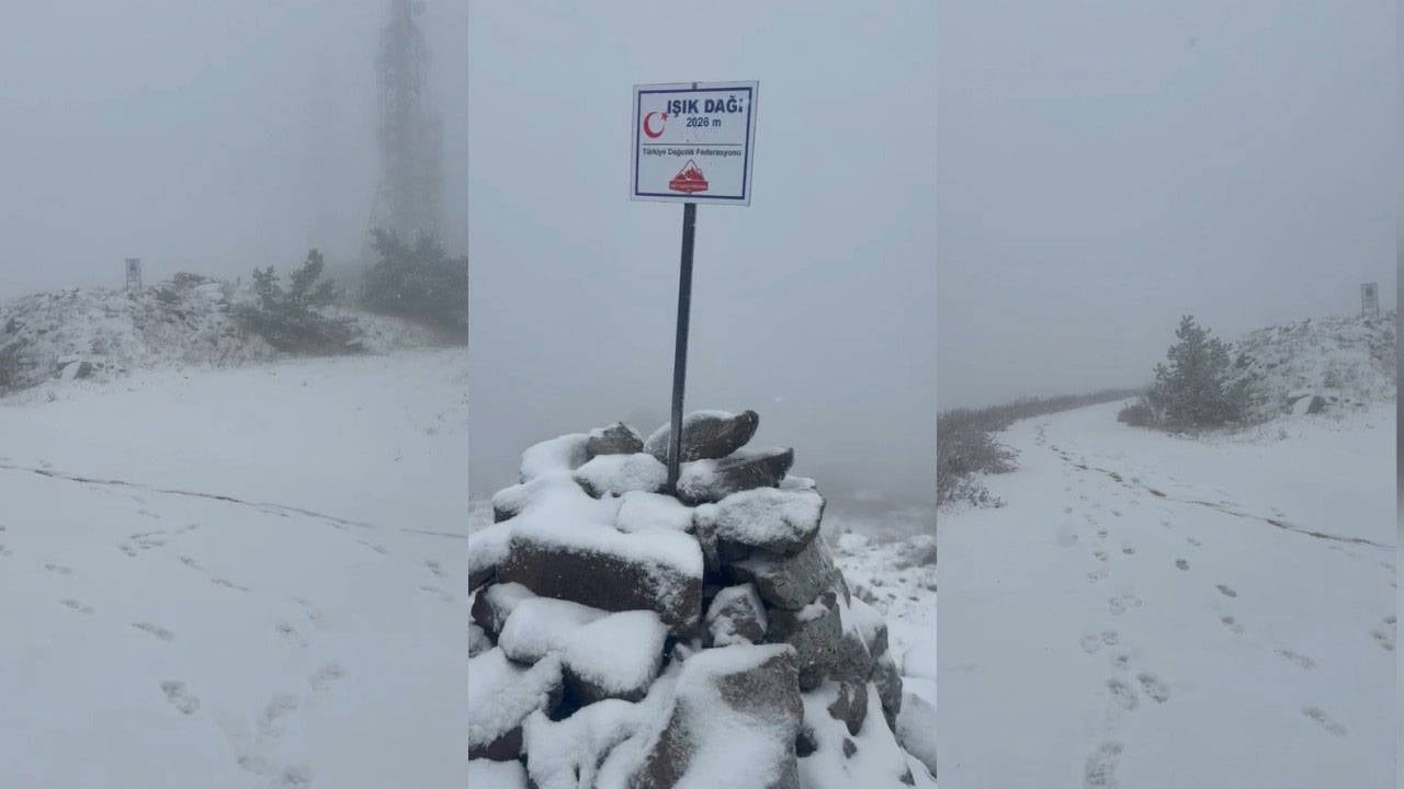 Ankara'nın yüksek kesimlerine mevsimin ilk karı düştü