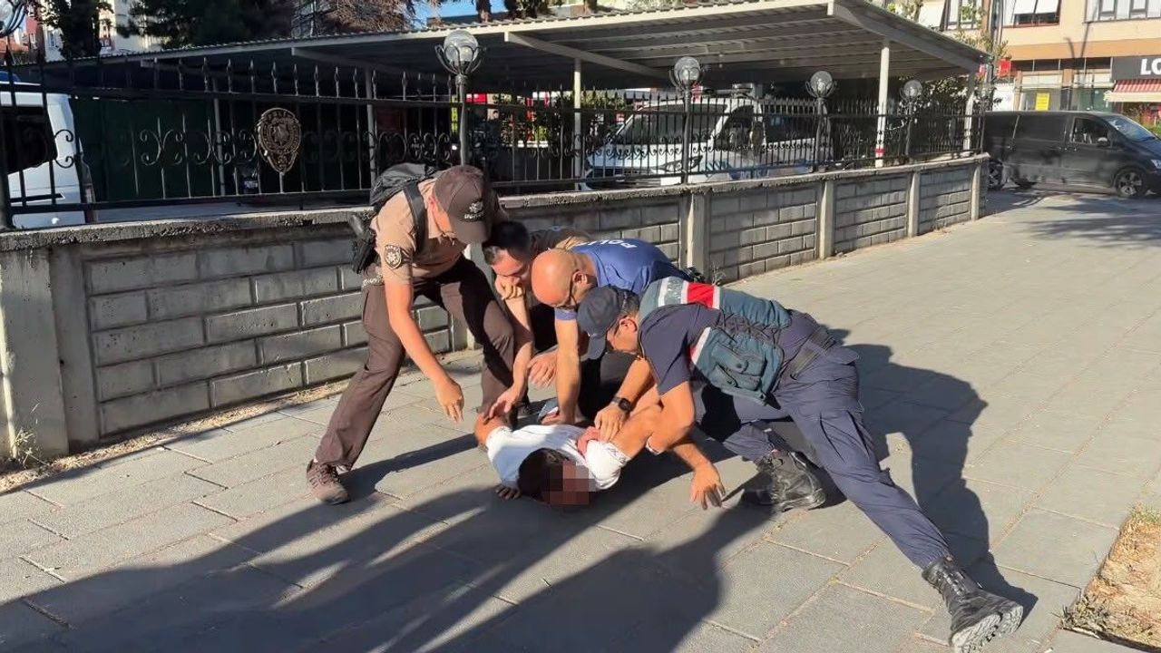 Bolu'da inşaatta başlayan gerginlik polis merkezi önünde kavgaya dönüştü