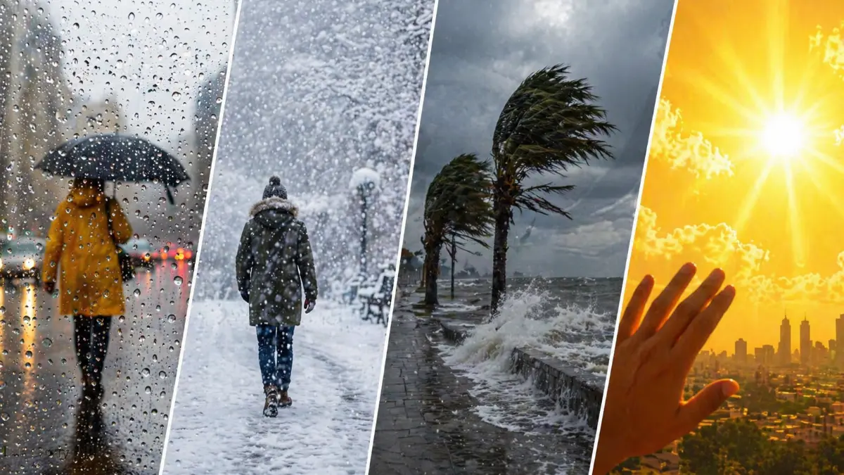 Meteoroloji'den sağanak yağış ve fırtına uyarısı