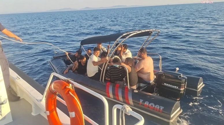 İzmir açıklarında düzenlenen operasyonlarda 51 düzensiz göçmen yakalandı