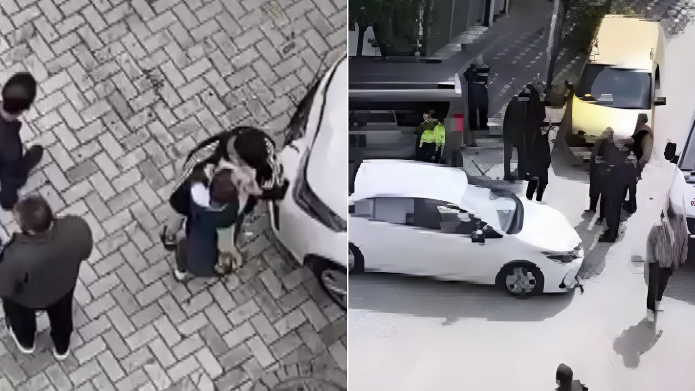Adana'da otobüsün açık kapısı bisikletliyi yola savurdu