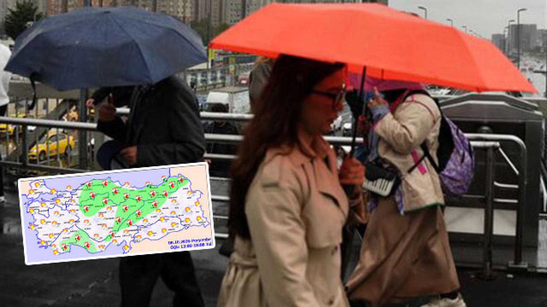 Meteoroloji dört bölge için sağanak yağış ve sis uyarısı yaptı