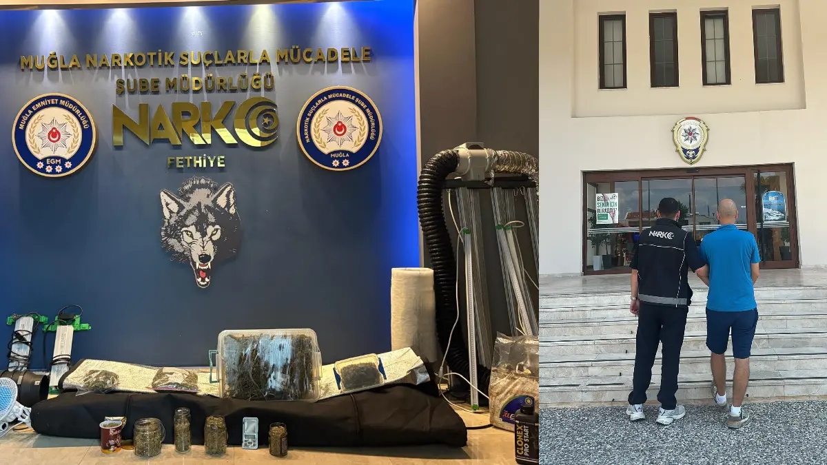 Fethiye'de uyuşturucu operasyonunda gözaltına alınan şüpheli tutuklandı