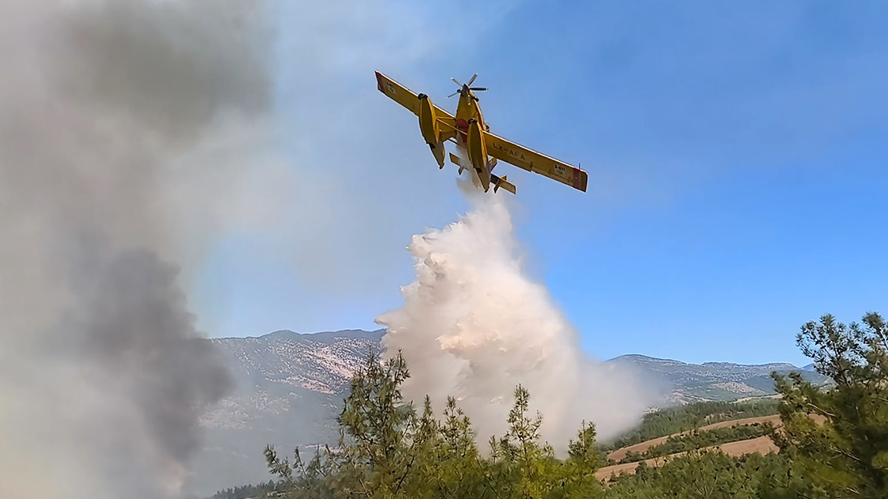 Adana'da üç ilçeye yayılan orman yangınına müdahale sürüyor