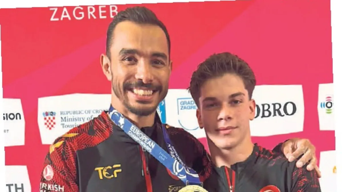 Ferhat Arıcan paralel barda Avrupa ikincisi oldu