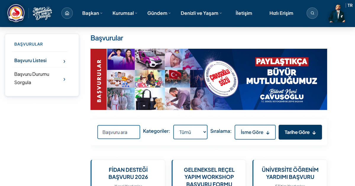 Denizli Büyükşehir Belediyesi resmi internet sitesini yeniledi