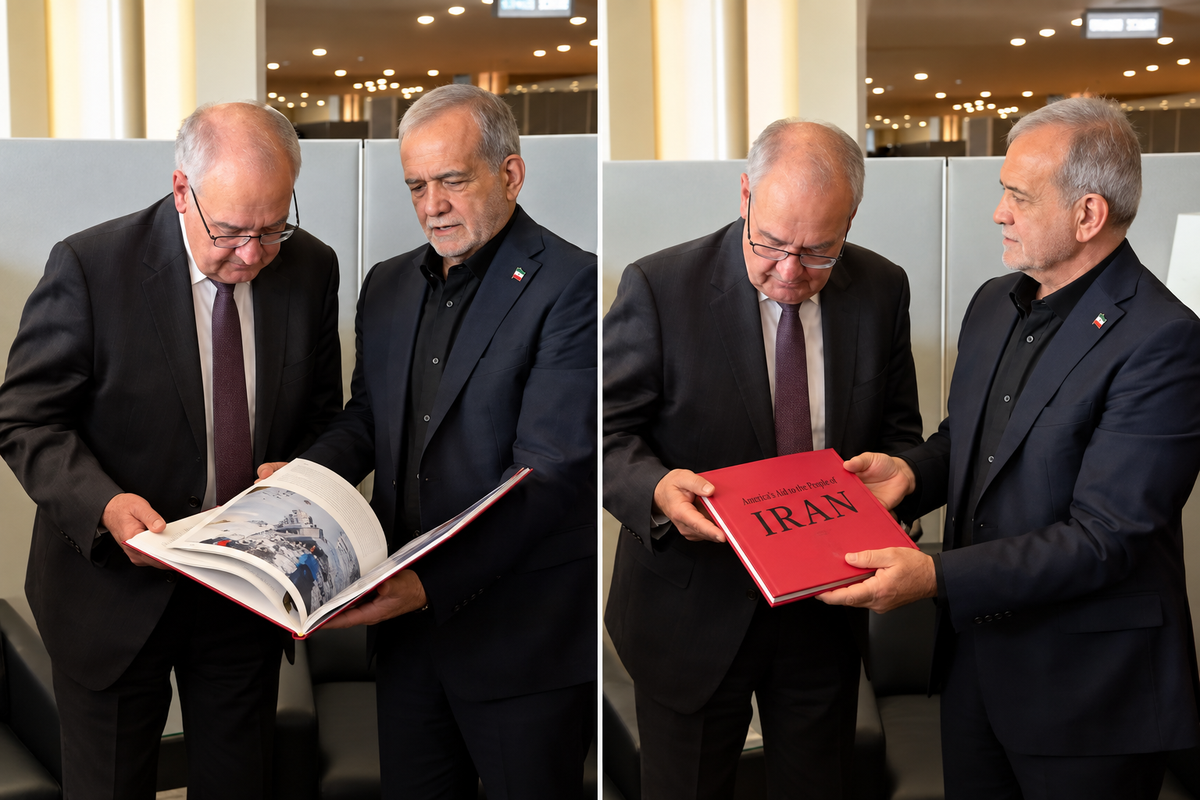 İran Cumhurbaşkanı Pezeşkiyan'dan İsviçre liderine ABD saldırılarını belgeleyen kitap