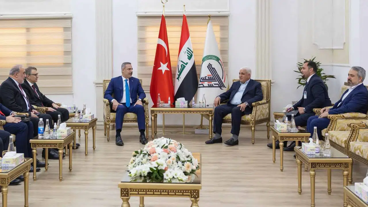 Bakan Fidan Bağdat'ta Haşdi Şabi Komisyonu Başkanı Fayyad ile görüştü