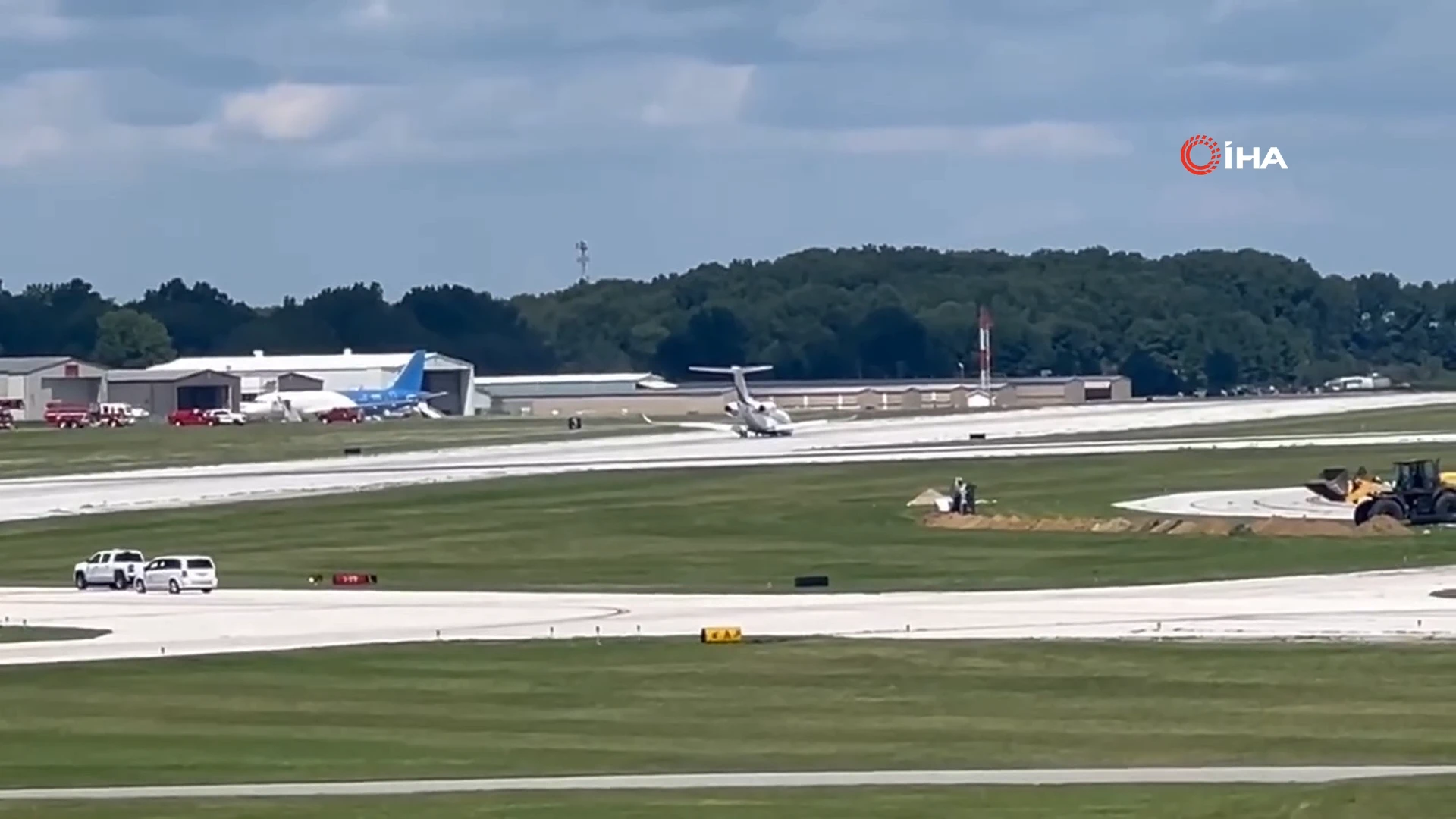 Ohio'da ön iniş takımı arızası yaşayan özel jet güvenli iniş yaptı