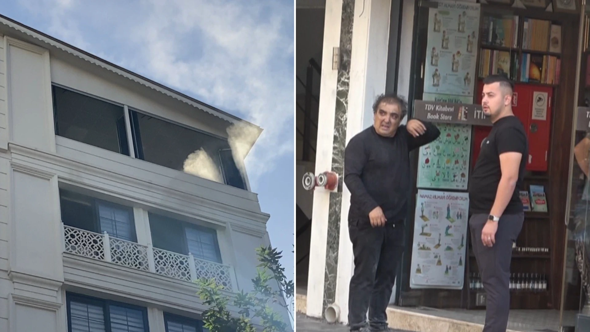 Antalya'da vakıf binasının beşinci katında yangın çıktı