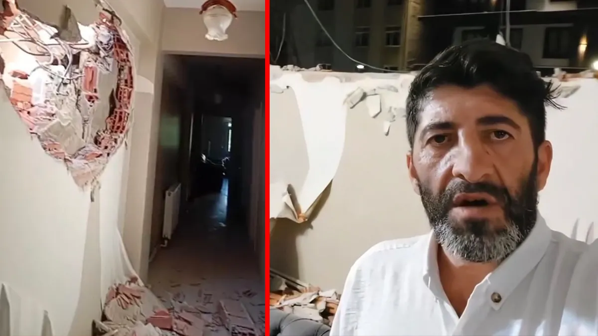 Avcılar'da kentsel dönüşüm yıkımı bitişikteki binada hasara yol açtı