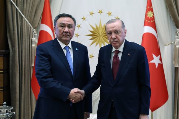 Erdoğan ve TDT Genel Sekreteri Ömüraliyev Ankara'da bir araya geldi