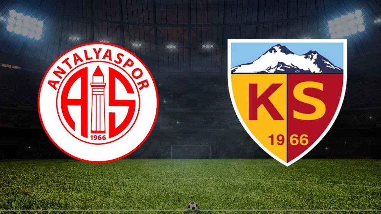Antalyaspor ile Kayserispor Trendyol 1. Lig'de karşı karşıya geliyor