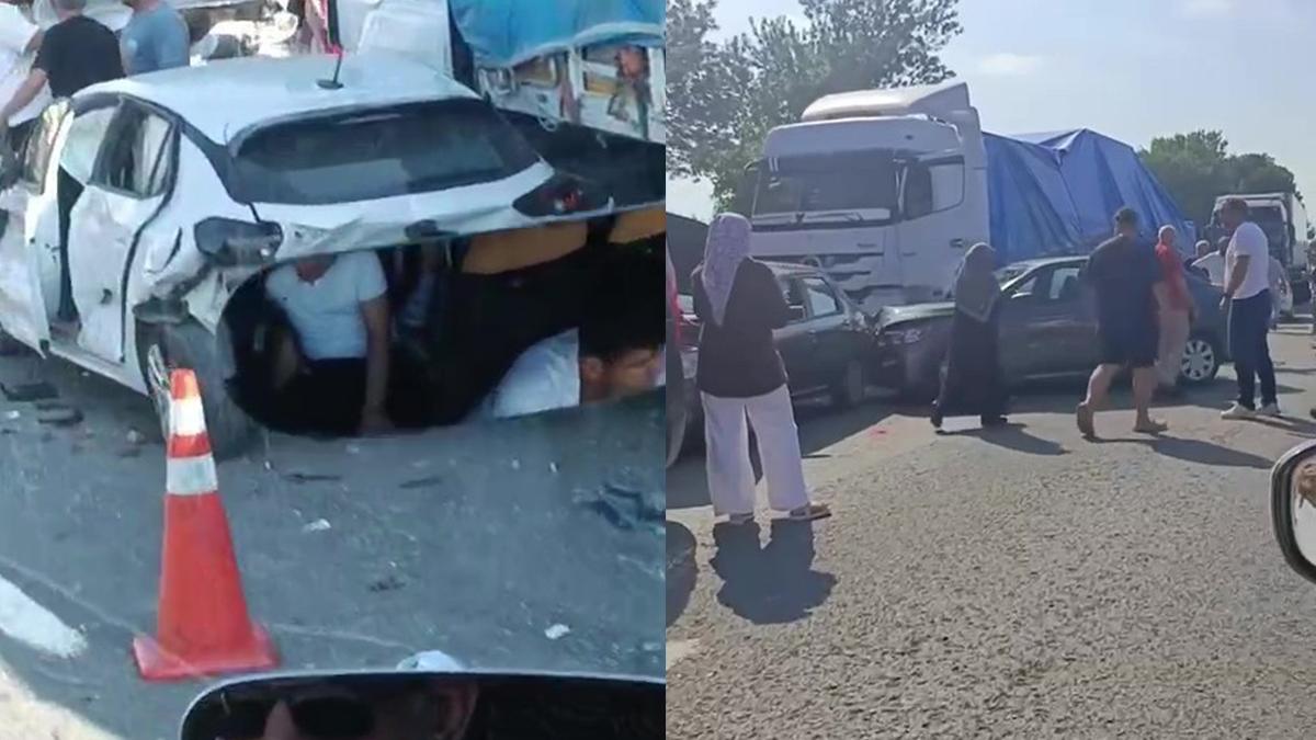 Kocaeli'de iki ayrı ilçede zincirleme kazalar: 8 araç birbirine girdi