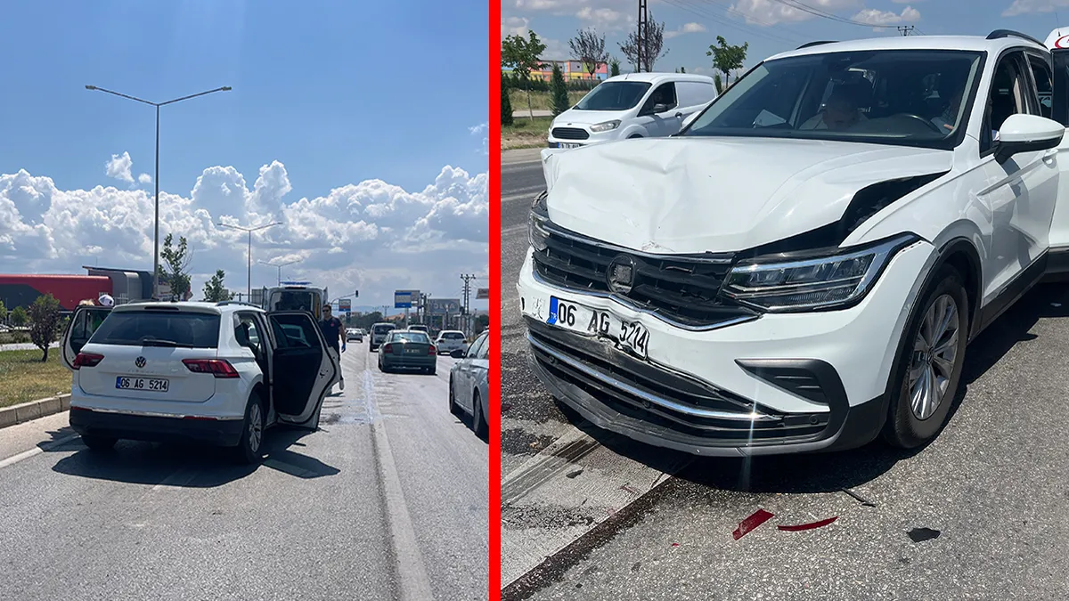 Çorum'da iki otomobilin çarpıştığı kazada 5 kişi yaralandı