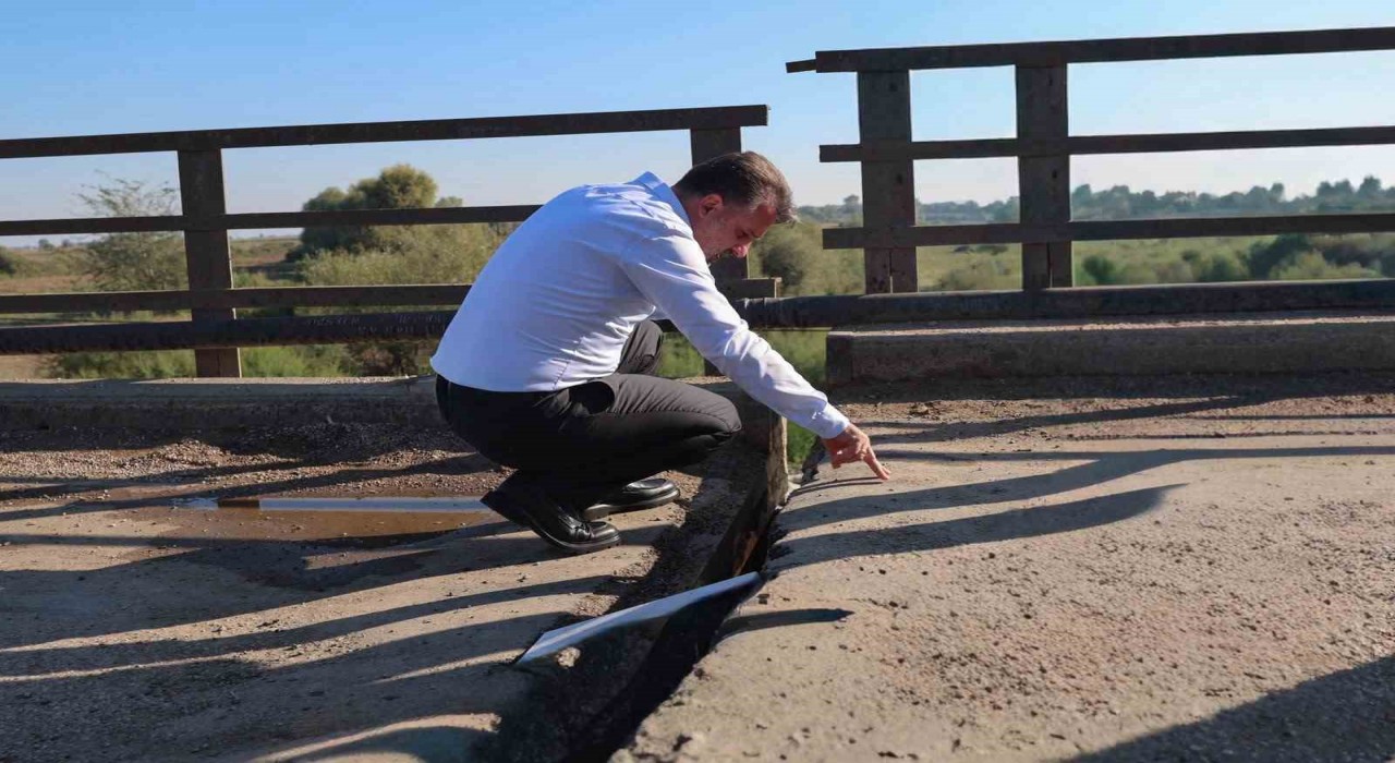 Bursa'da hasar gören Çeltikçi Köprüsü için teknik inceleme yapıldı