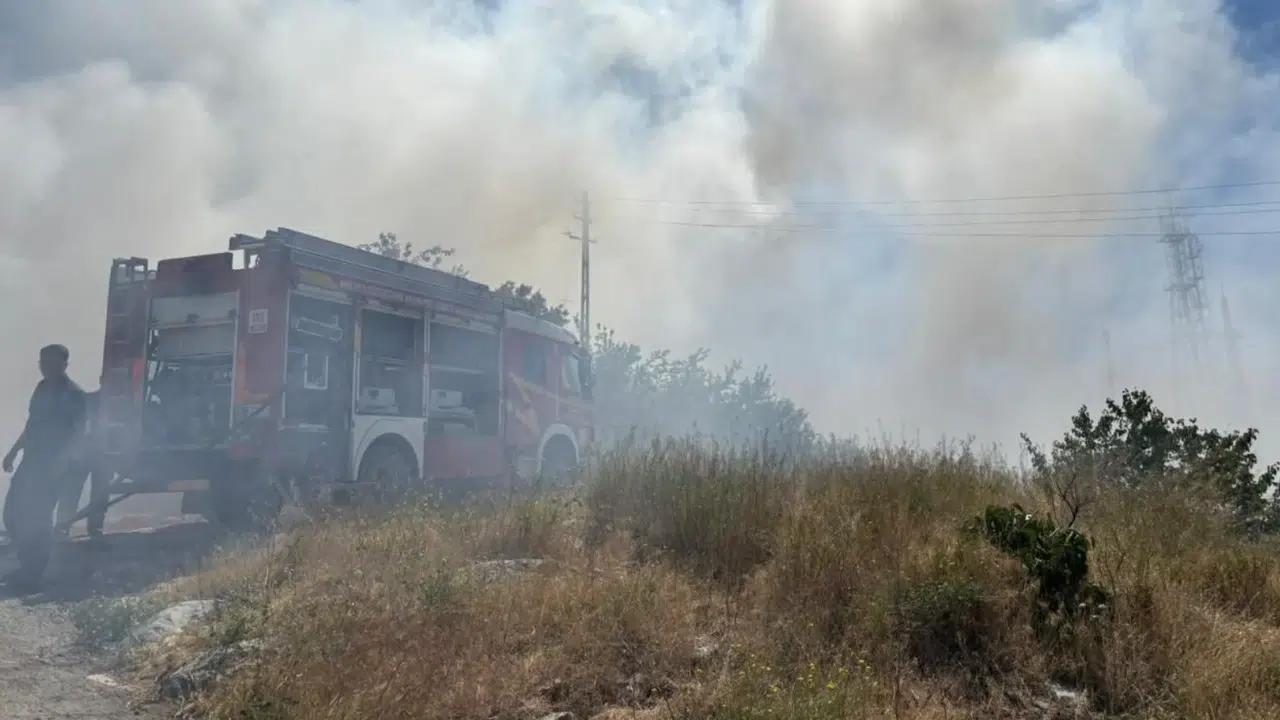 Ankara Çankaya'da baz istasyonlarının bulunduğu alanda çıkan yangın kontrol altına alındı