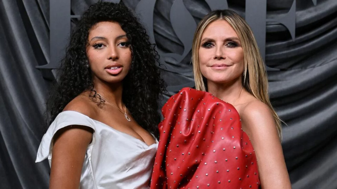 Heidi Klum ve kızı Lou Samuel Paris Moda Haftası'ndaki galaya katıldı