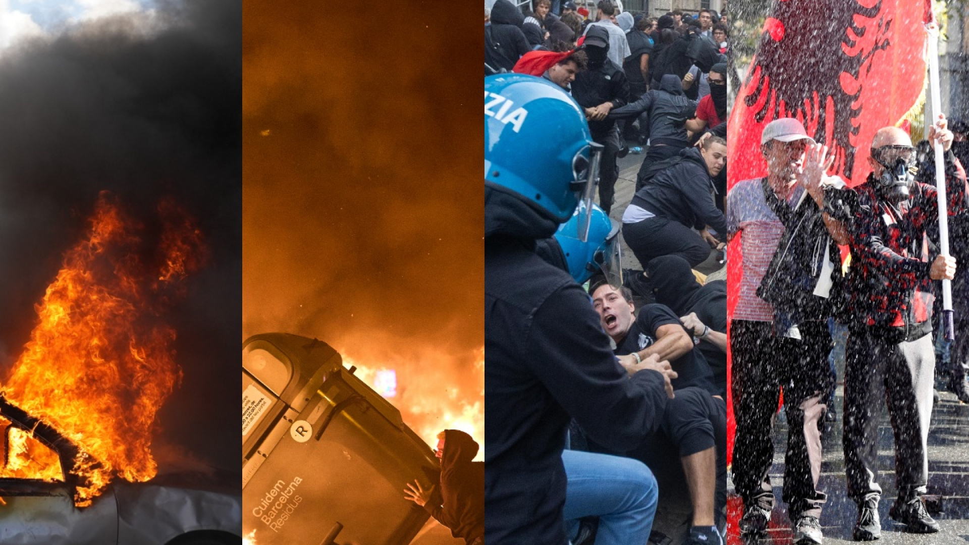 Fransa'da eğitim protestoları şiddet olaylarına ve kitlesel gözaltılara dönüştü
